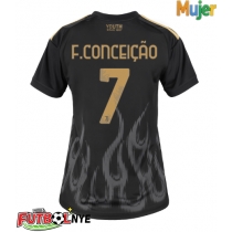Camiseta Juventus Francisco Conceicao #7 Tercera Equipación para mujer 2026-27 manga corta